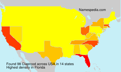 Surname Claprood in USA Surname Claprood in USA