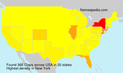 Surname Claps in USA Surname Claps in USA