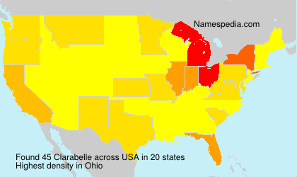 Surname Clarabelle in USA Surname Clarabelle in USA