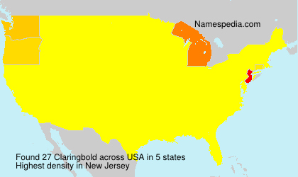 Surname Claringbold in USA Surname Claringbold in USA