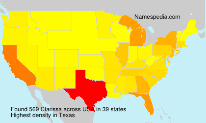 Surname Clarissa in USA Surname Clarissa in USA