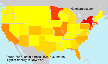 Surname Clarkin in USA Surname Clarkin in USA