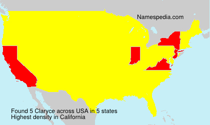 Surname Claryce in USA Surname Claryce in USA
