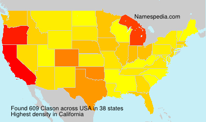 Surname Clason in USA Surname Clason in USA