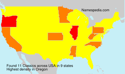 Surname Classics in USA Surname Classics in USA