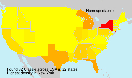 Surname Classie in USA Surname Classie in USA