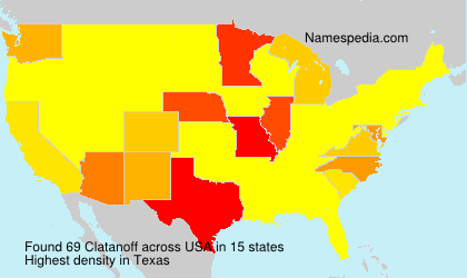 Surname Clatanoff in USA Surname Clatanoff in USA