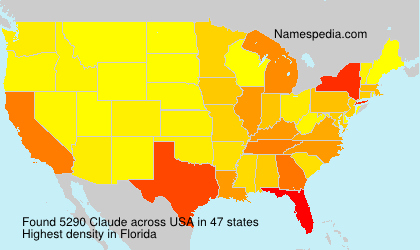Surname Claude in USA Surname Claude in USA
