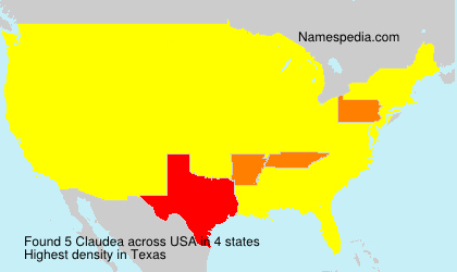 Surname Claudea in USA Surname Claudea in USA