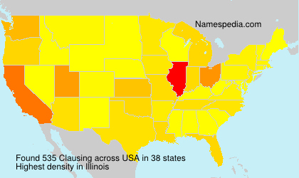 Surname Clausing in USA Surname Clausing in USA