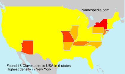 Surname Claves in USA