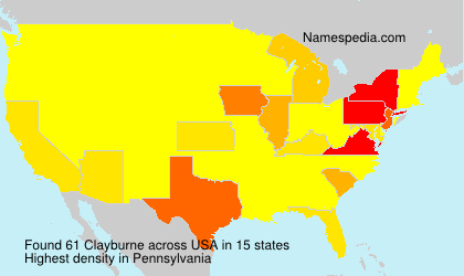 Surname Clayburne in USA Surname Clayburne in USA