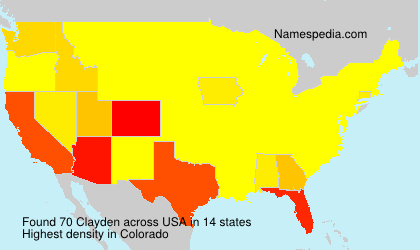 Surname Clayden in USA Surname Clayden in USA