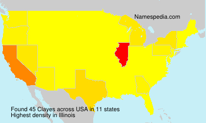 Surname Clayes in USA Surname Clayes in USA