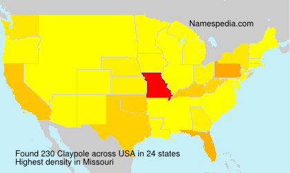 Surname Claypole in USA Surname Claypole in USA