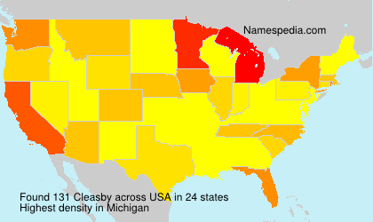 Surname Cleasby in USA Surname Cleasby in USA