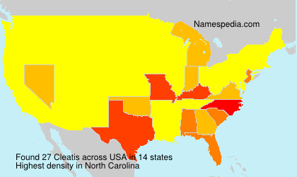Surname Cleatis in USA Surname Cleatis in USA