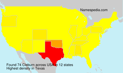 Surname Cleburn in USA Surname Cleburn in USA