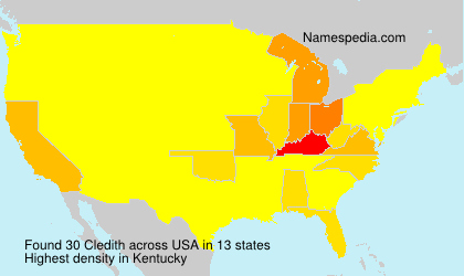 Surname Cledith in USA Surname Cledith in USA