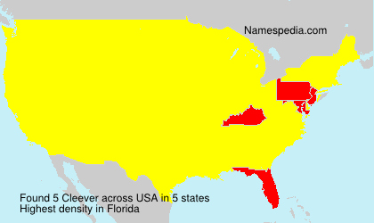 Surname Cleever in USA Surname Cleever in USA