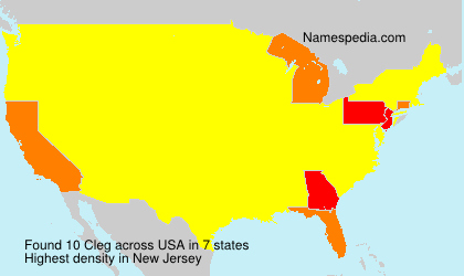 Surname Cleg in USA Surname Cleg in USA