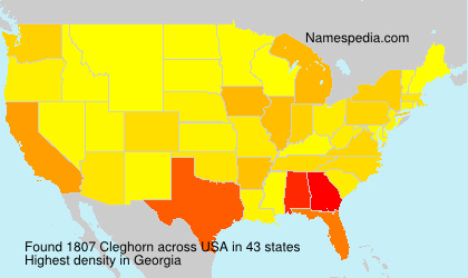 Surname Cleghorn in USA Surname Cleghorn in USA