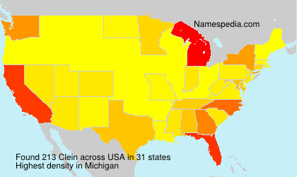 Surname Clein in USA Surname Clein in USA