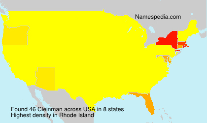 Surname Cleinman in USA Surname Cleinman in USA