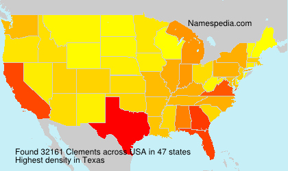 Surname Clements in USA Surname Clements in USA
