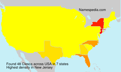 Surname Clesca in USA Surname Clesca in USA