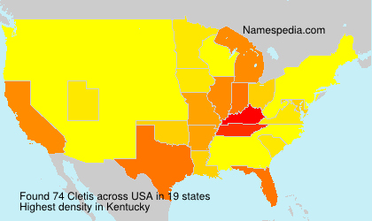 Surname Cletis in USA Surname Cletis in USA