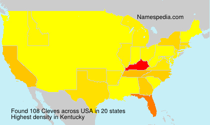 Surname Cleves in USA Surname Cleves in USA
