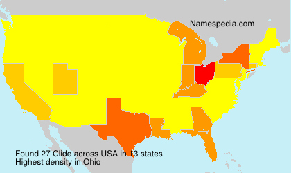 Surname Clide in USA Surname Clide in USA