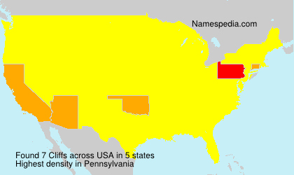 Surname Cliffs in USA Surname Cliffs in USA