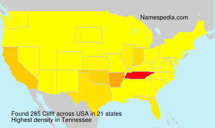 Surname Clifft in USA Surname Clifft in USA