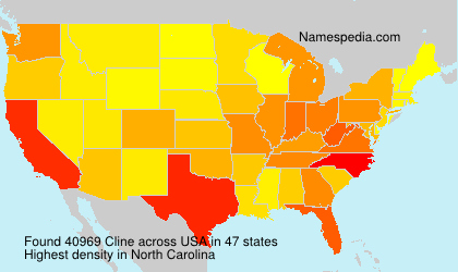 Surname Cline in USA Surname Cline in USA