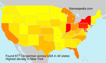 Surname Clingerman in USA Surname Clingerman in USA