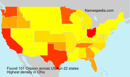 Surname Clipson in USA Surname Clipson in USA
