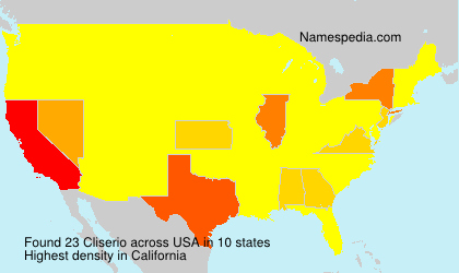 Surname Cliserio in USA Surname Cliserio in USA