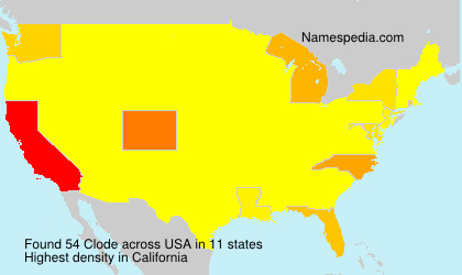 Surname Clode in USA Surname Clode in USA