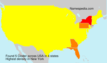 Surname Cloder in USA Surname Cloder in USA