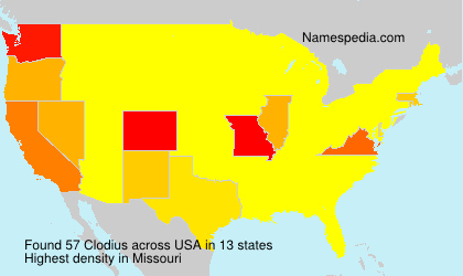 Surname Clodius in USA Surname Clodius in USA