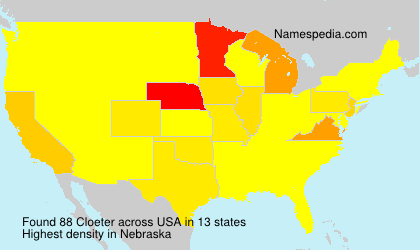 Surname Cloeter in USA Surname Cloeter in USA