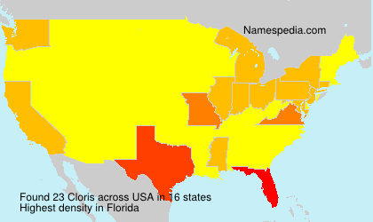 Surname Cloris in USA Surname Cloris in USA