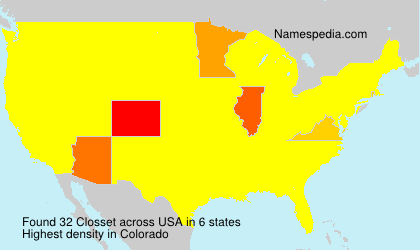 Surname Closset in USA Surname Closset in USA