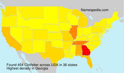 Surname Clotfelter in USA Surname Clotfelter in USA