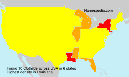 Surname Clothilde in USA Surname Clothilde in USA
