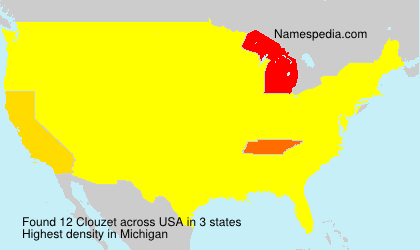 Surname Clouzet in USA Surname Clouzet in USA