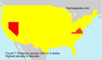 Surname Cluberton in USA Surname Cluberton in USA
