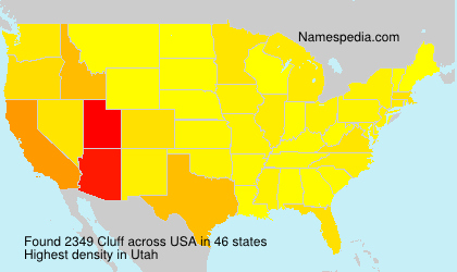 Surname Cluff in USA Surname Cluff in USA